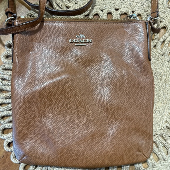 Coach Tan Leather Crossbody Bag - Picture 2 of 16